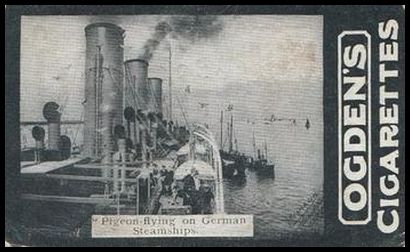 174 Pigeon flying on German Steam Ships